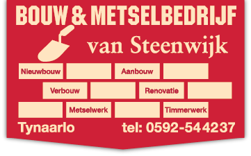 Logo bouw en metsel bedrijf van Steenwijk